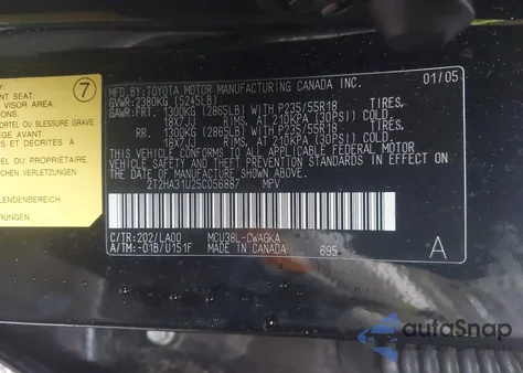 2005 Lexus Rx 330 из США, поврежденный, VIN 2T2HA31U25C056887